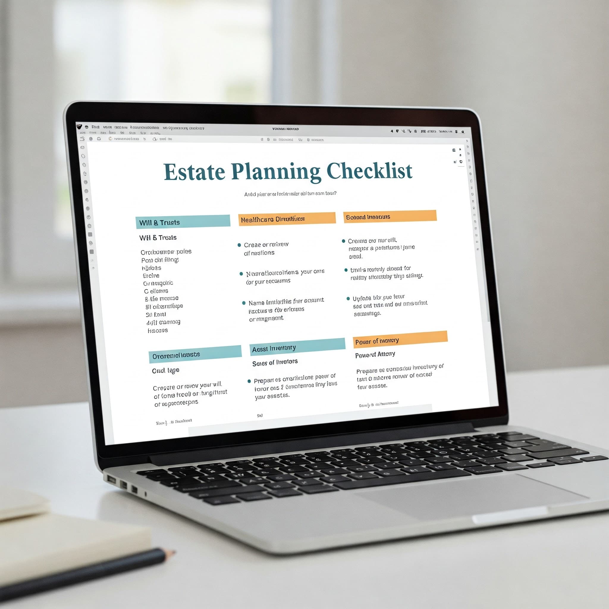 רשימת הכנה למסים template preview