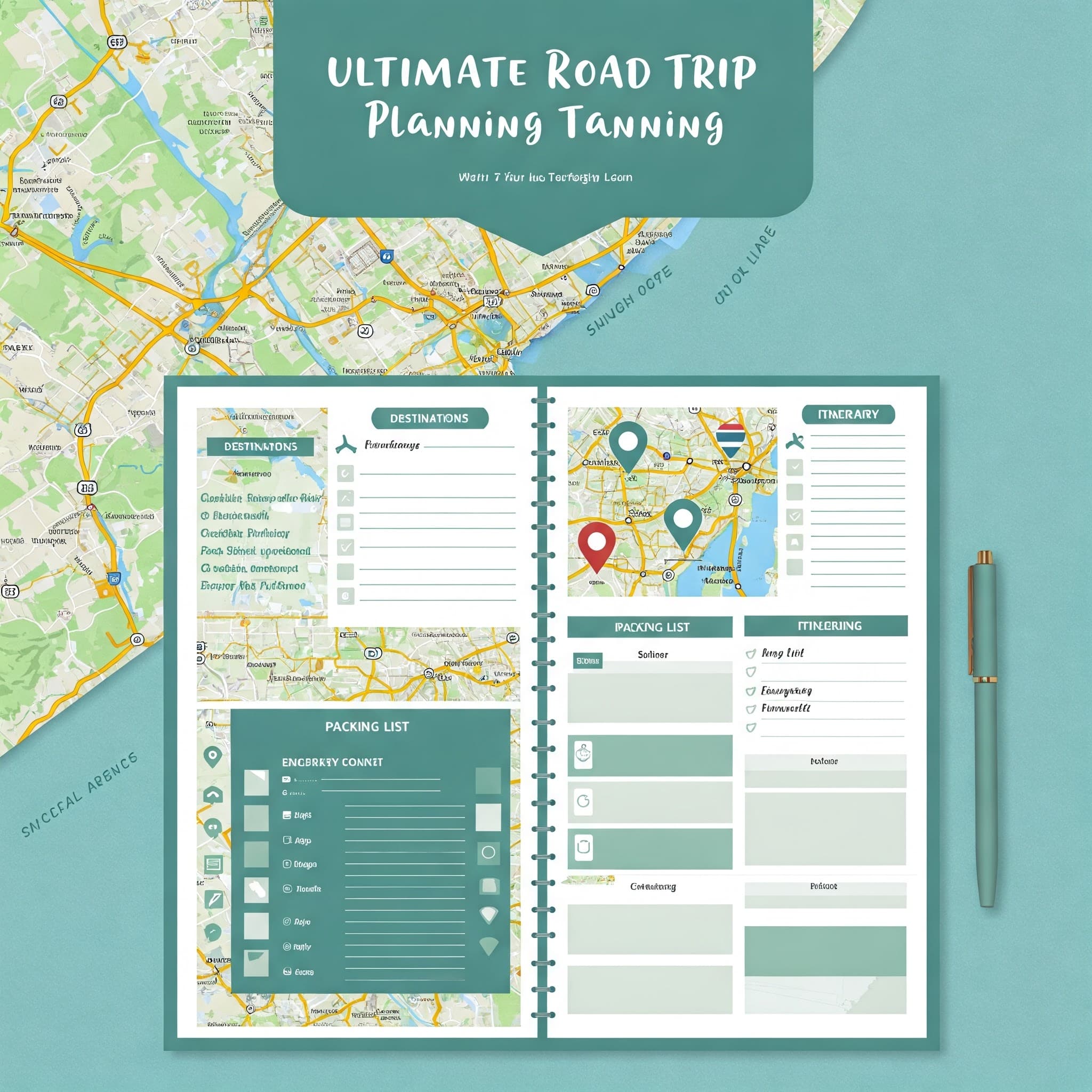 תכנון טיול דרכים אולטימטיבי template preview