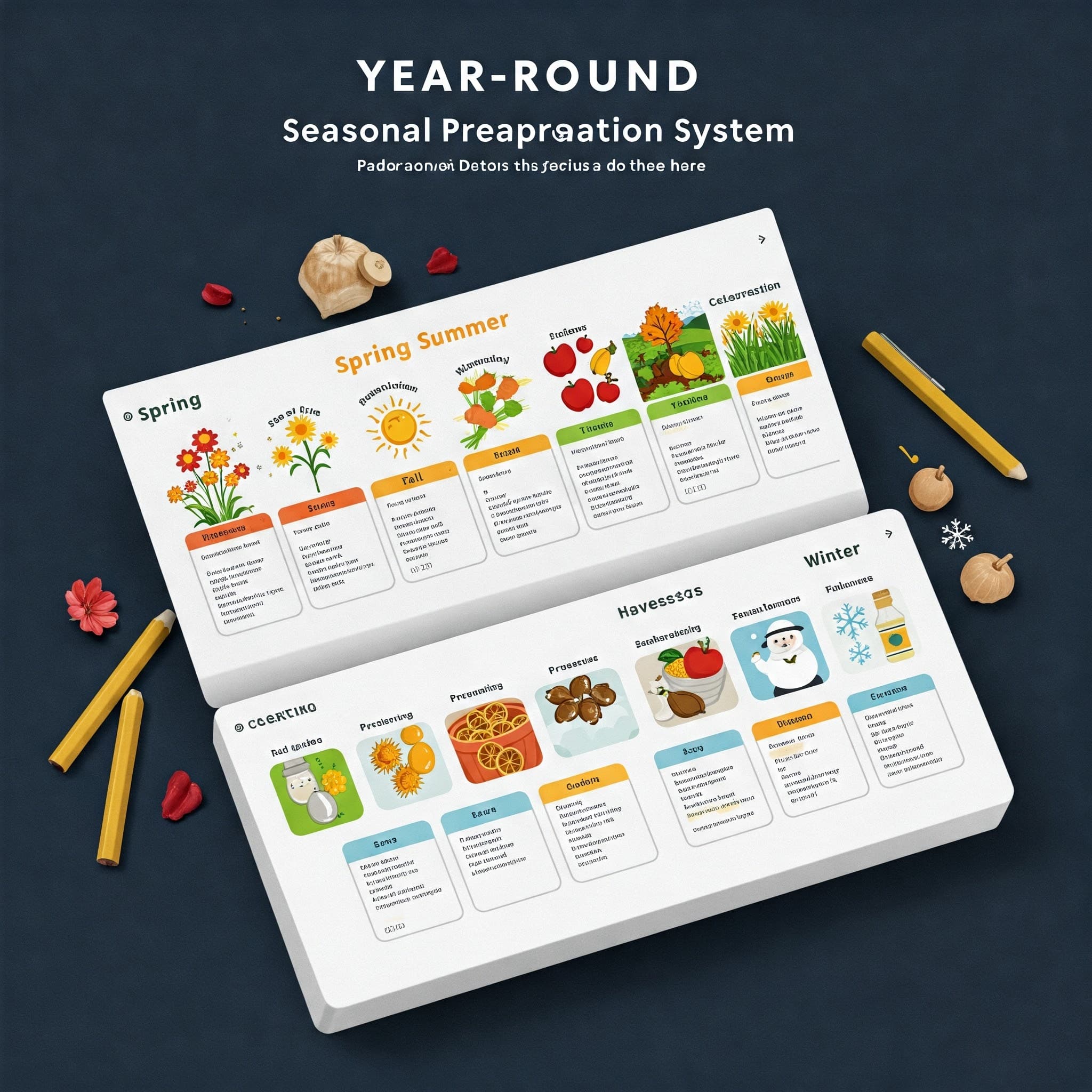 מערכת הכנה עונתית לכל השנה template preview