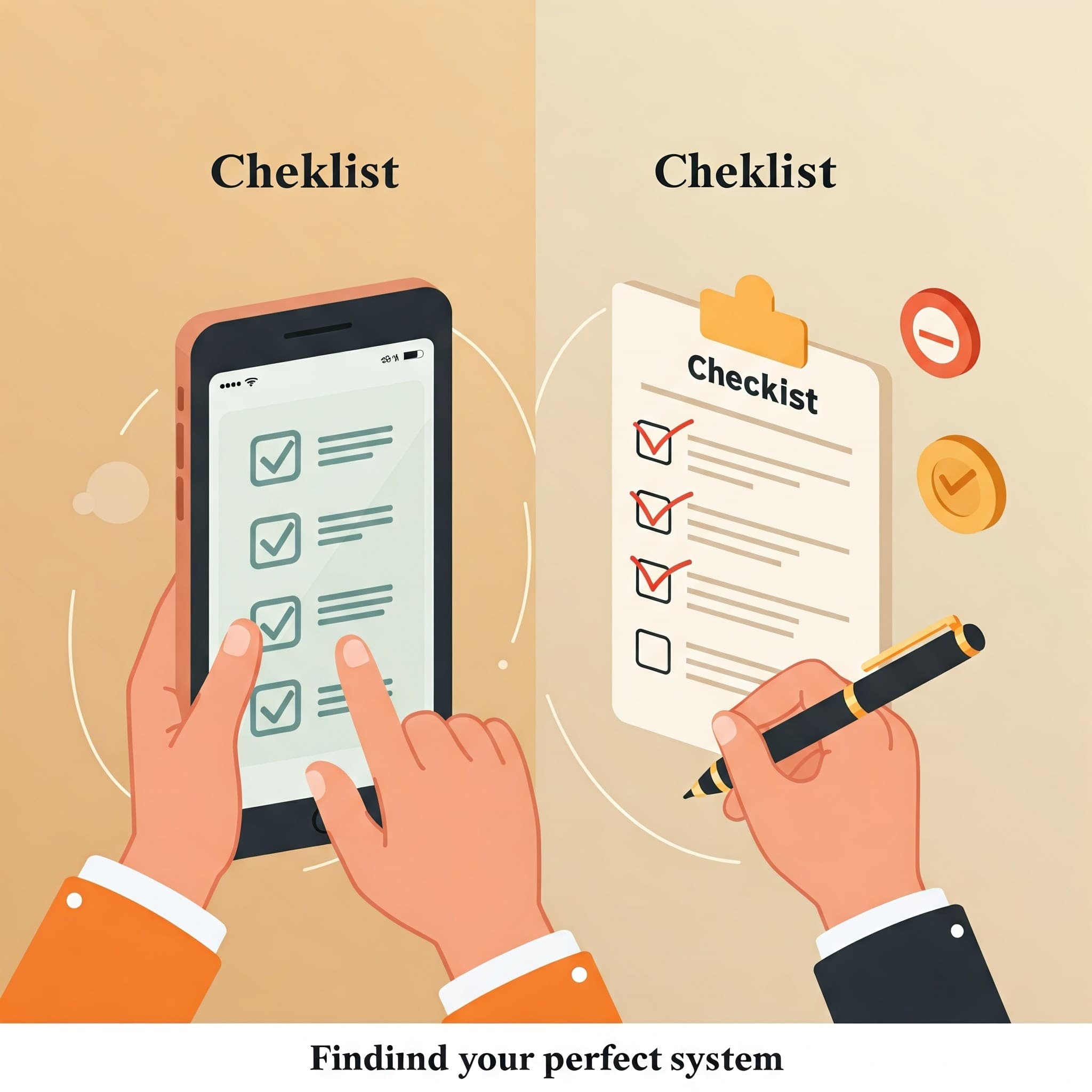 רשימות דיגיטליות מול נייר: מצא את השיטה המושלמת עבורך